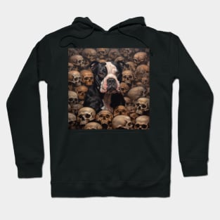 Staffy In Skullyard Hoodie